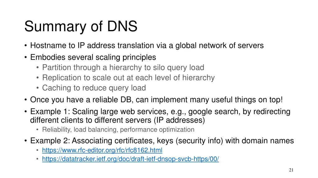 summary of dns