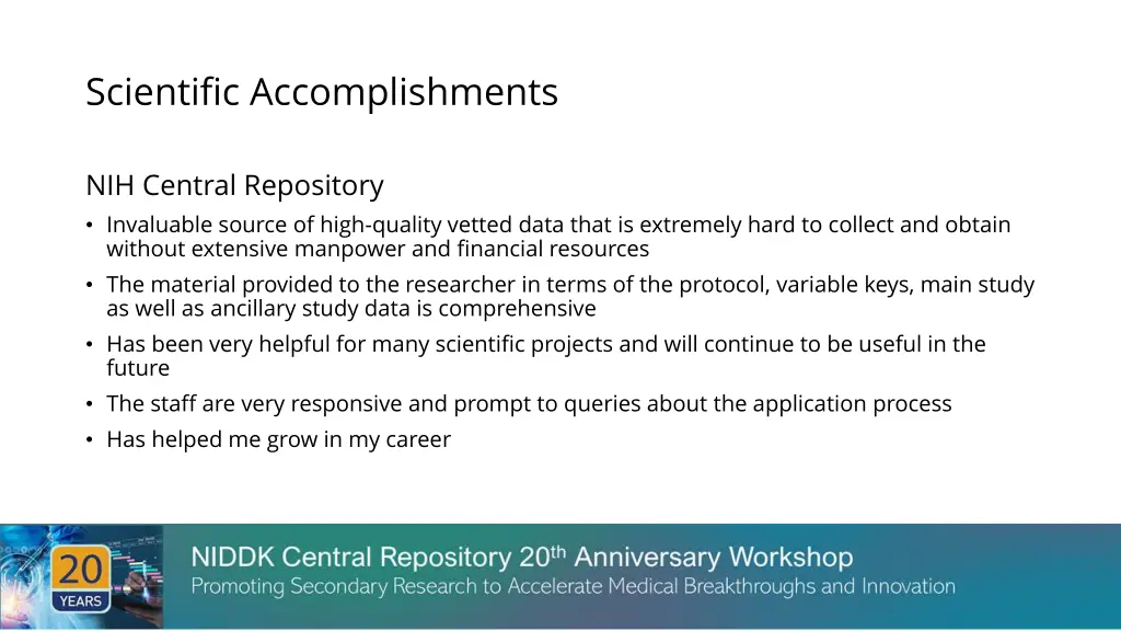 scientific accomplishments
