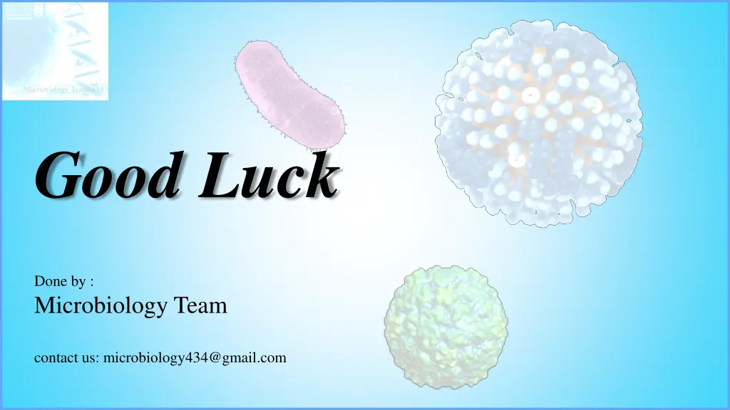 good luck