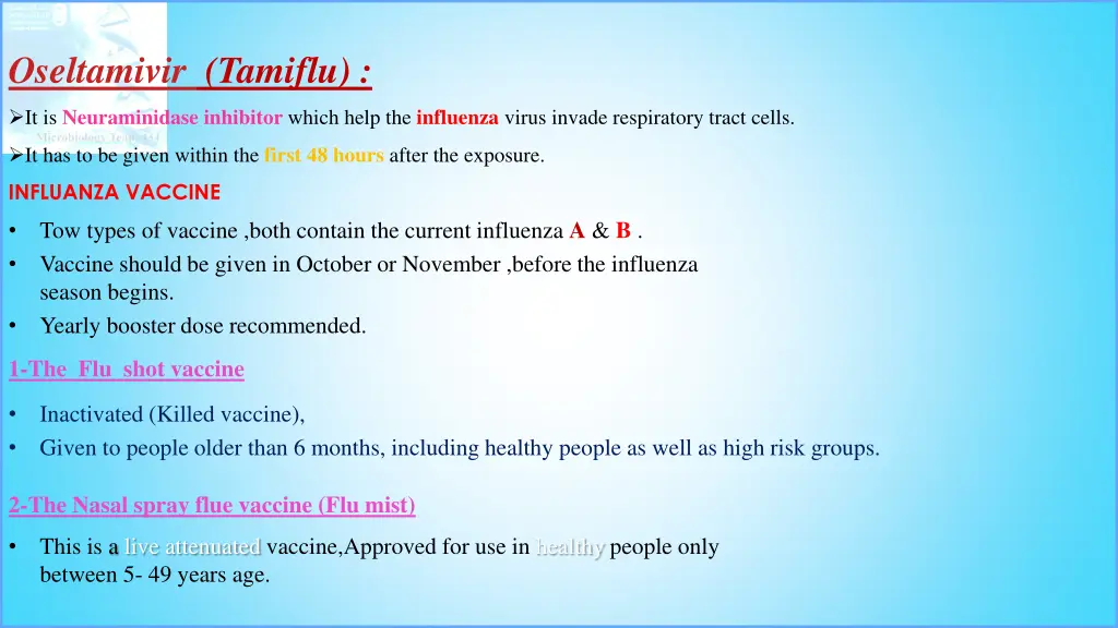 oseltamivir tamiflu