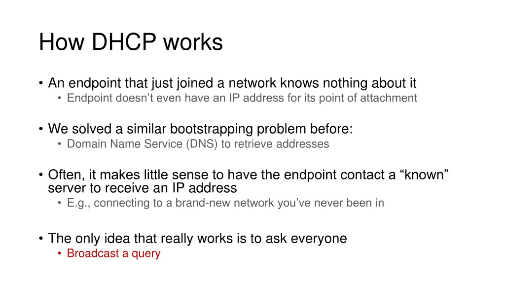 how dhcp works
