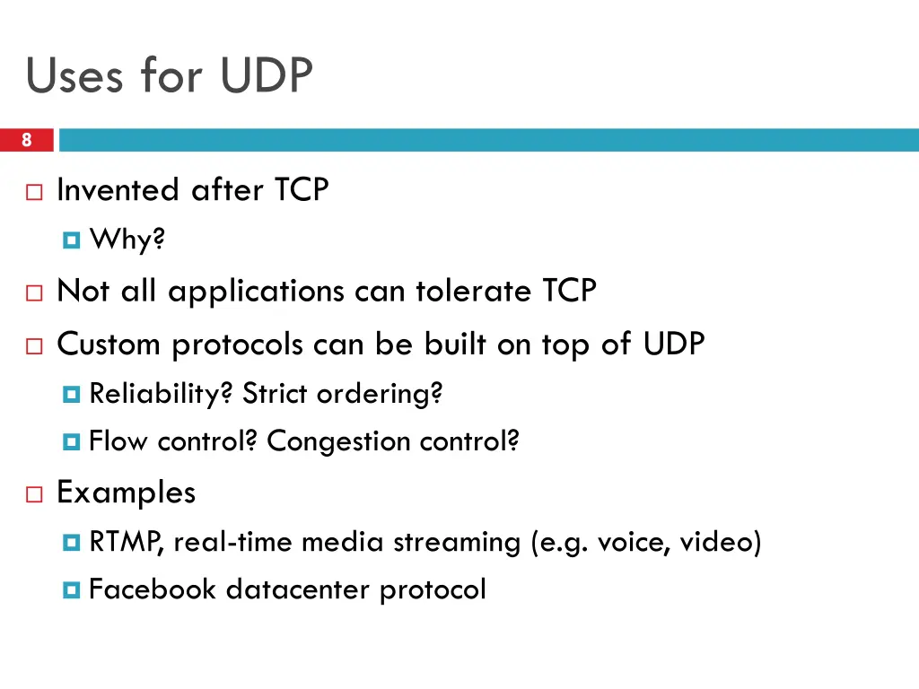 uses for udp