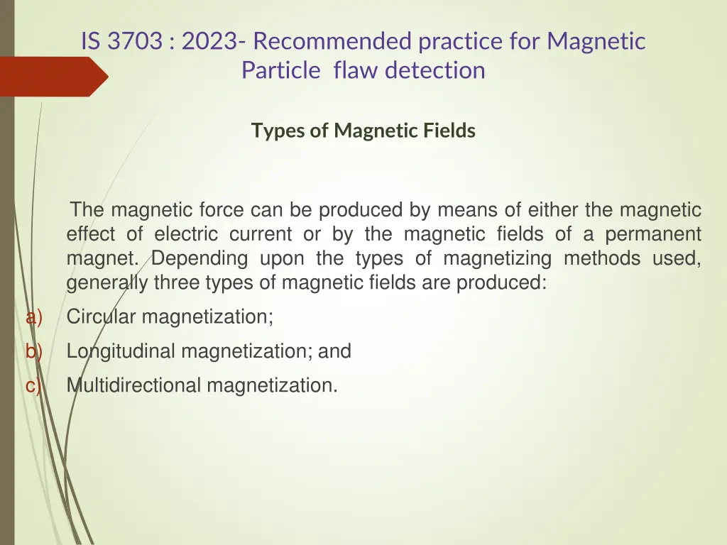 is 3703 2023 recommended practice for magnetic 5
