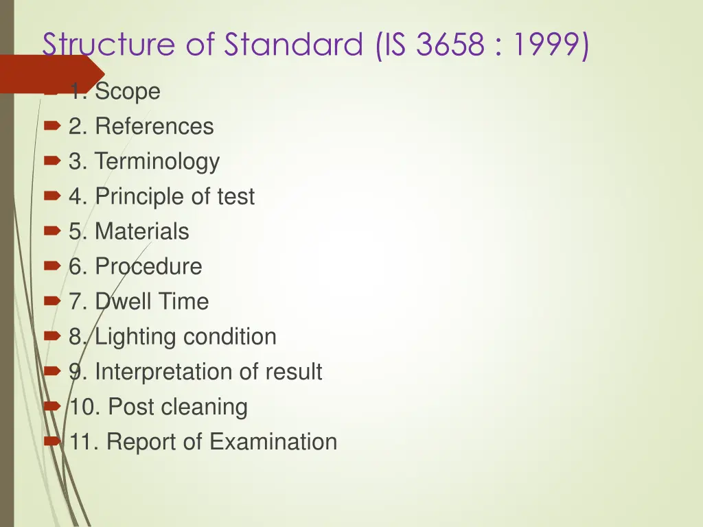 structure of standard is 3658 1999
