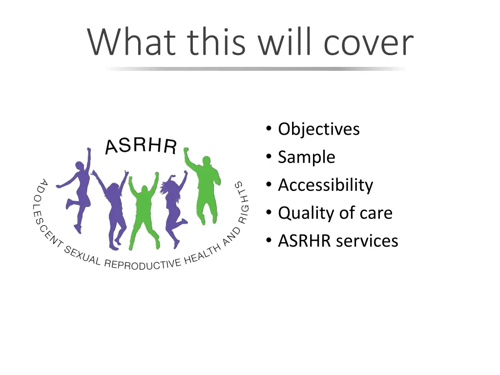 what this will cover