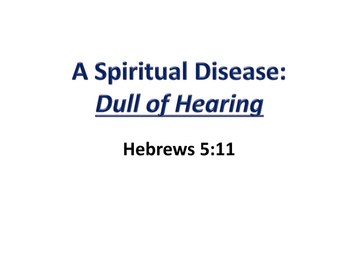 hebrews 5 11