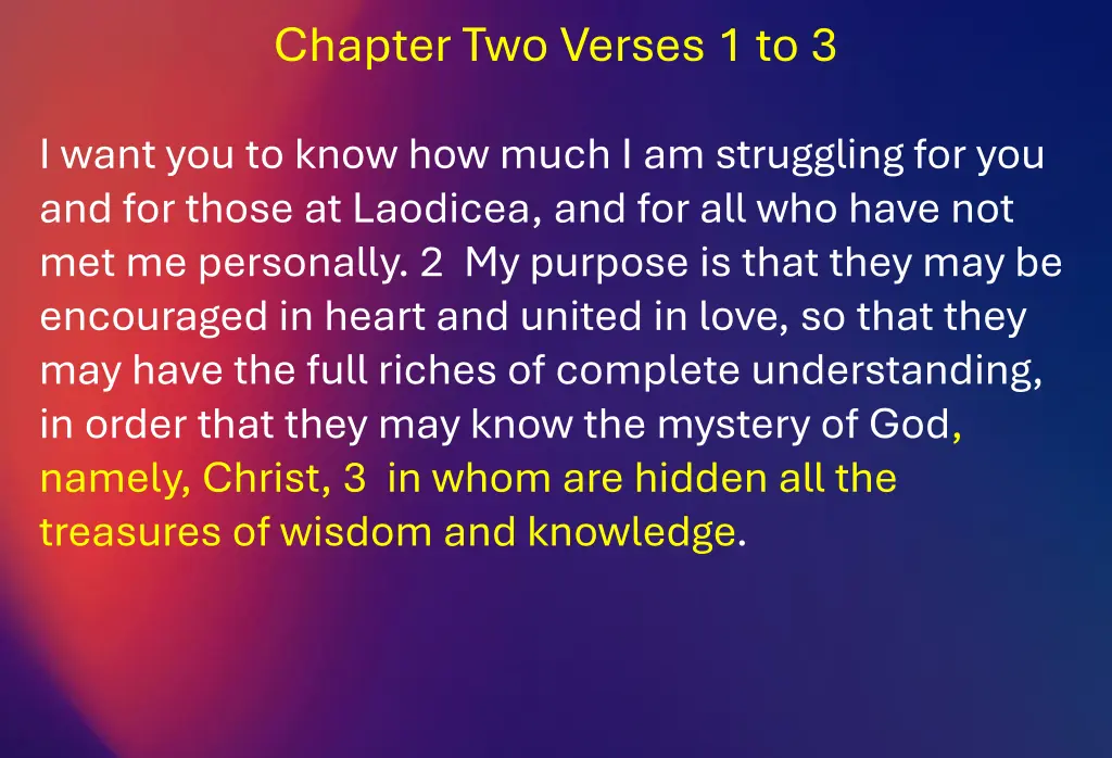 chapter two verses 1 to 3