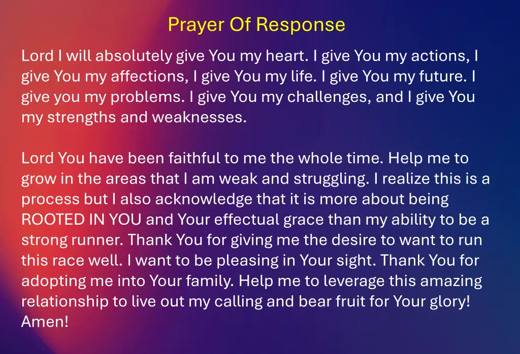 prayer of response