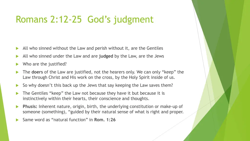 romans 2 12 25 god s judgment