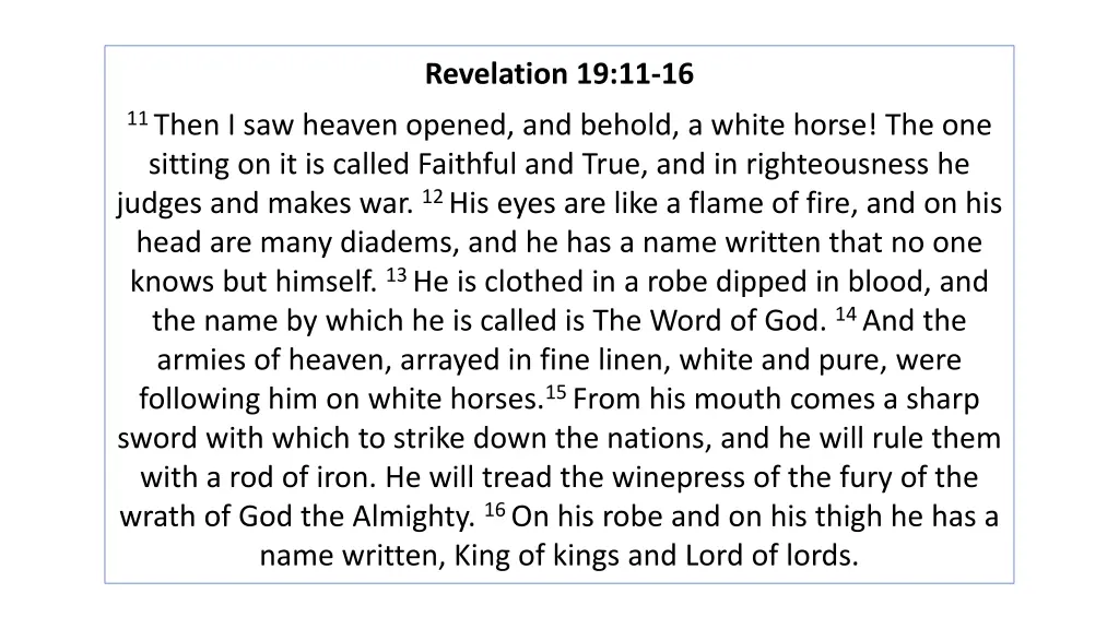 revelation 19 11 16