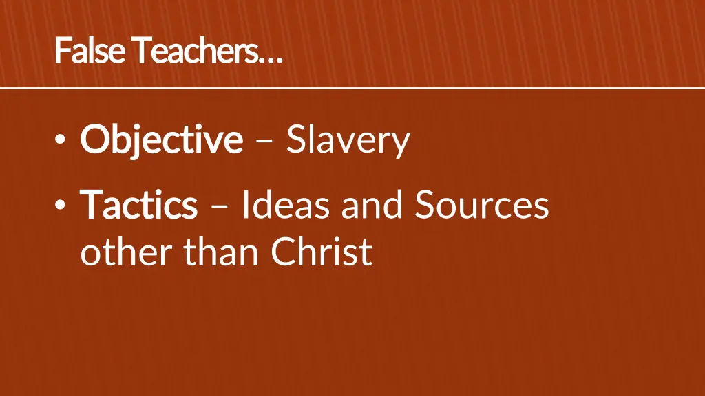 false teachers false teachers