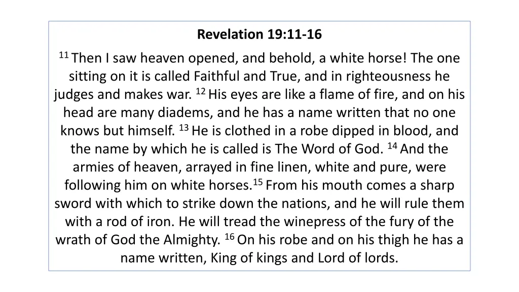 revelation 19 11 16
