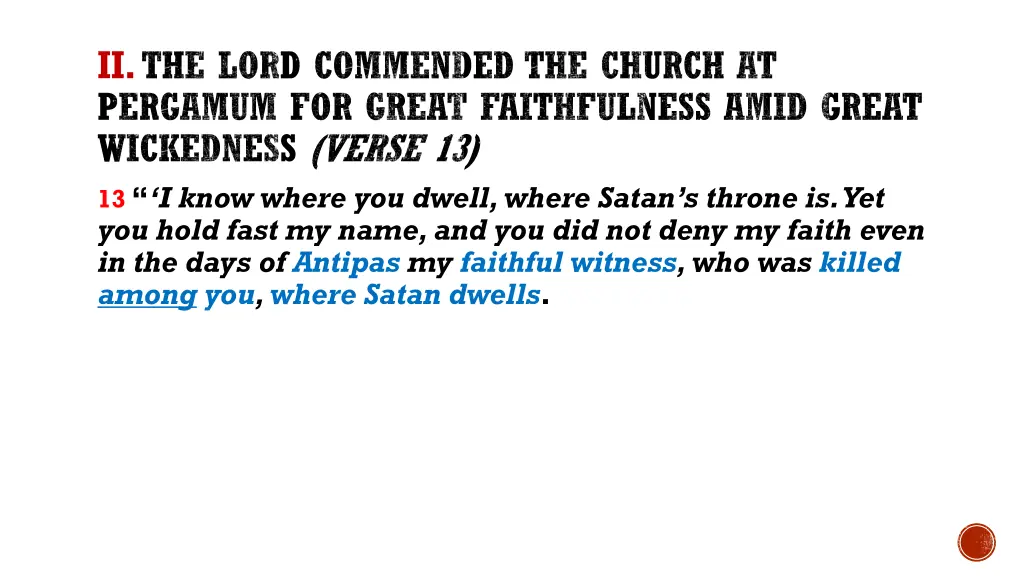 ii the lord commended the church at pergamum