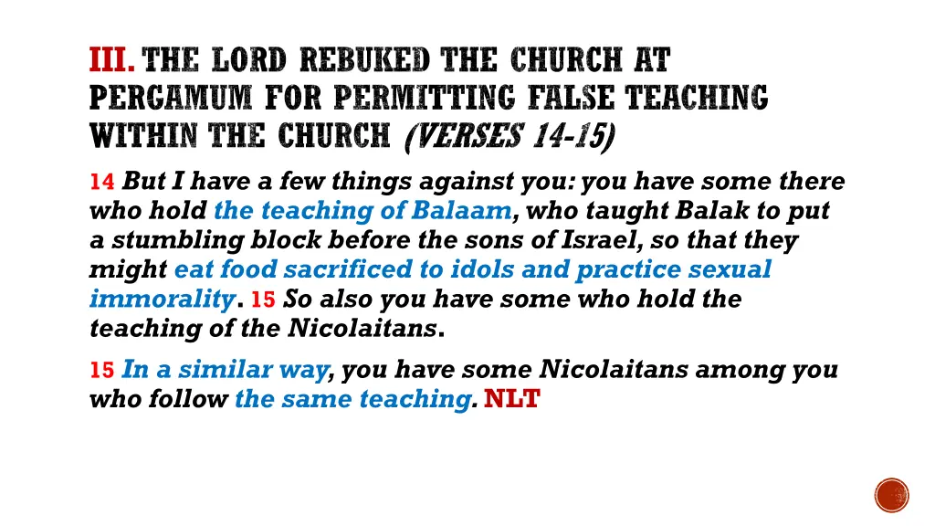 iii the lord rebuked the church at pergamum 1
