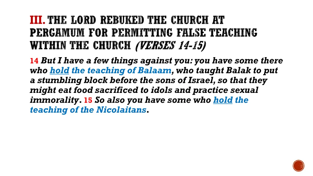 iii the lord rebuked the church at pergamum