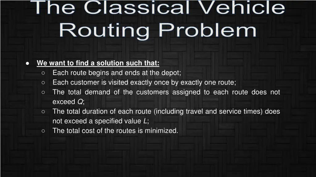 the classical vehicle 1