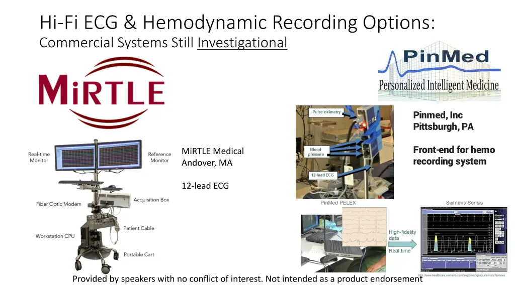 hi fi ecg hemodynamic recording options