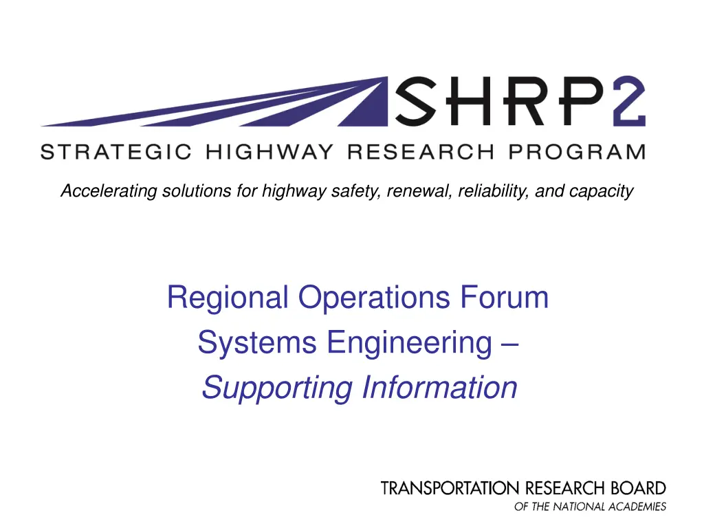 accelerating solutions for highway safety renewal 1