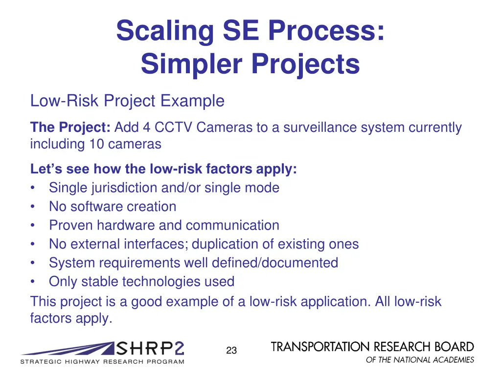 scaling se process simpler projects 1