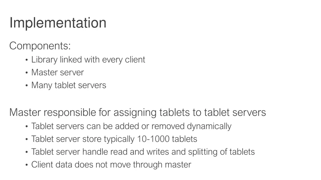 implementation
