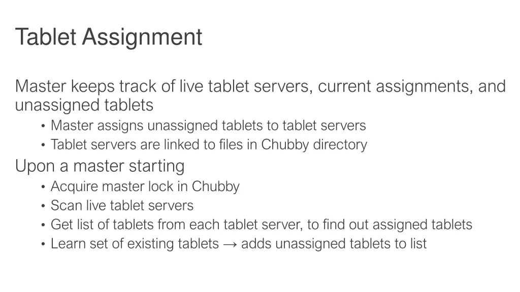 tablet assignment