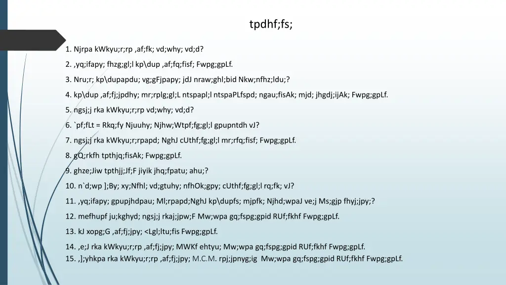 tpdhf fs