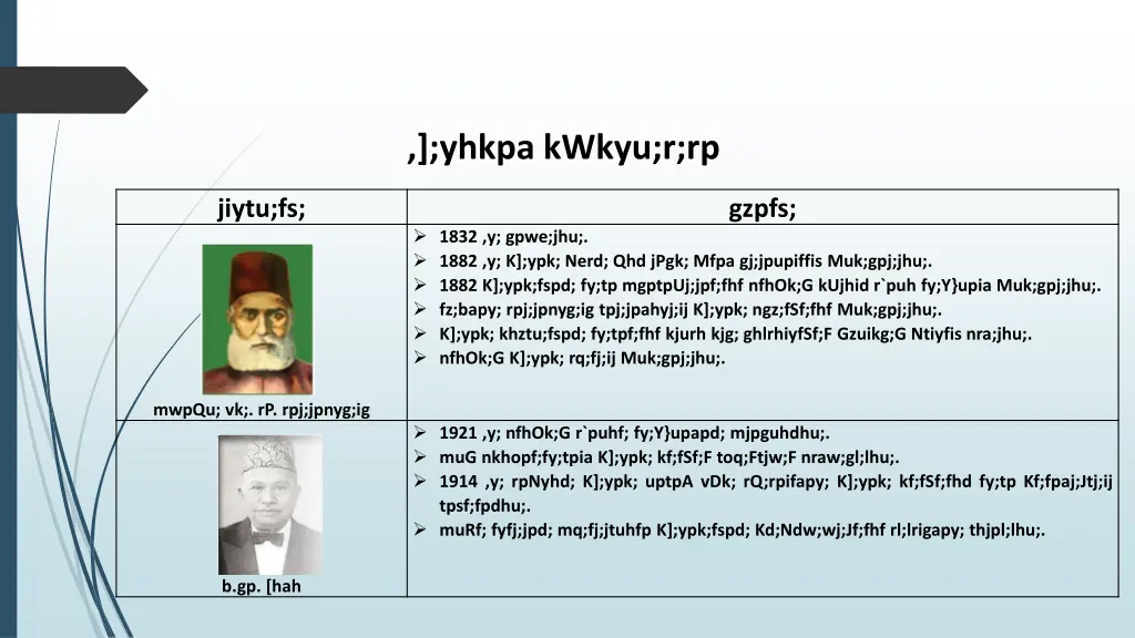 yhkpa kwkyu r rp