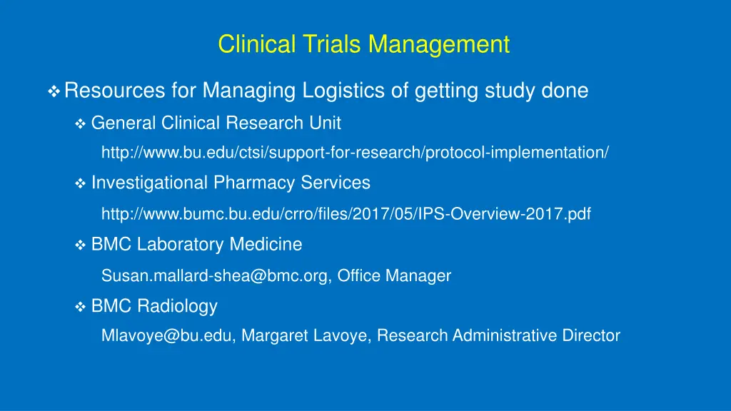 clinical trials management 2