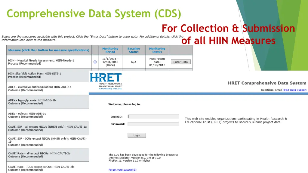 comprehensive data system cds
