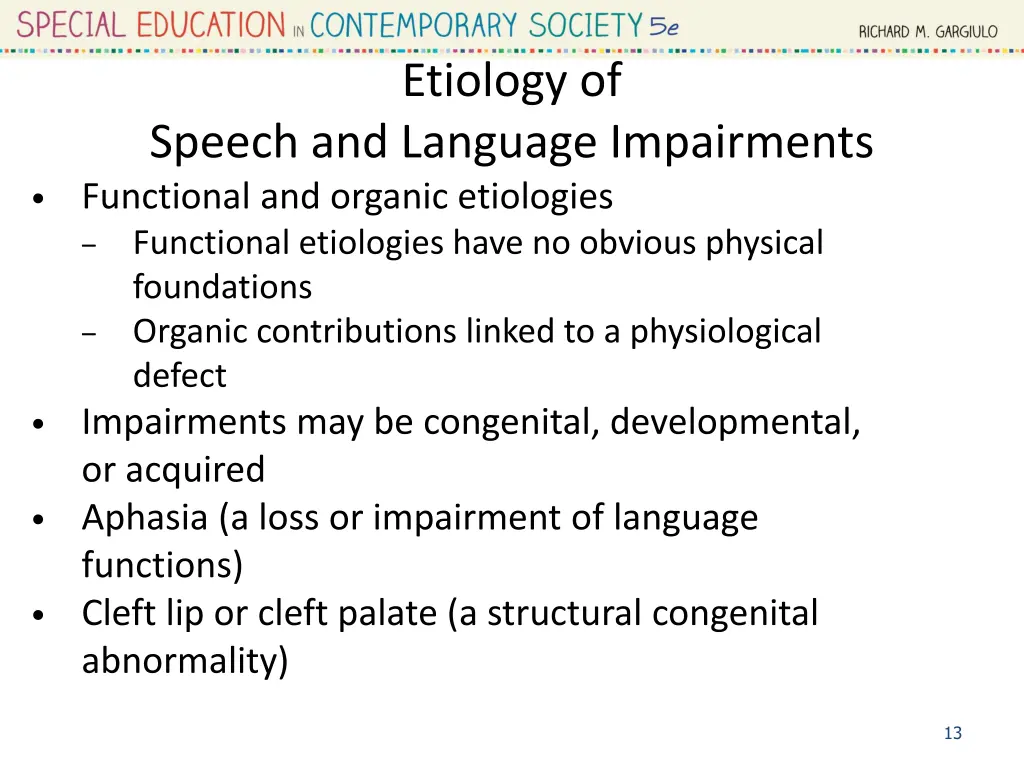 etiology of