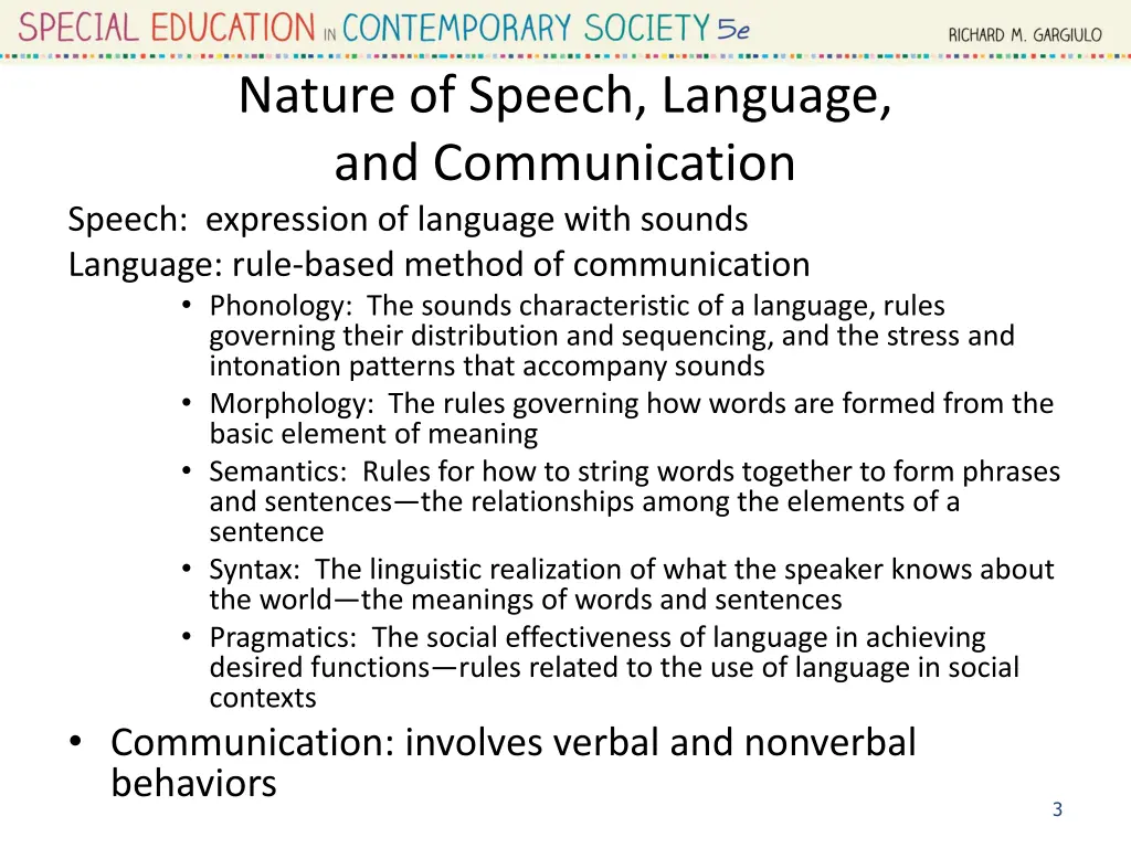 nature of speech language and communication
