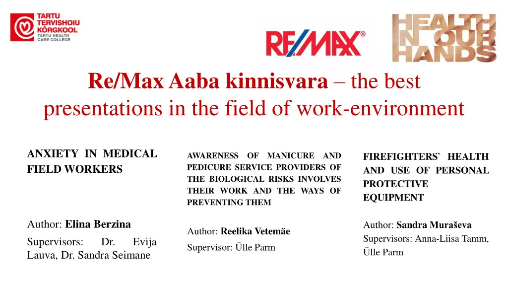 re max aaba kinnisvara the best presentations