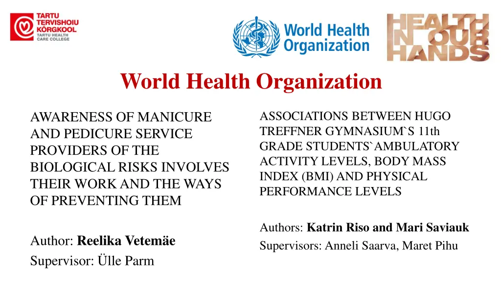 world health organization