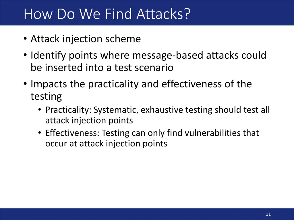 how do we find attacks