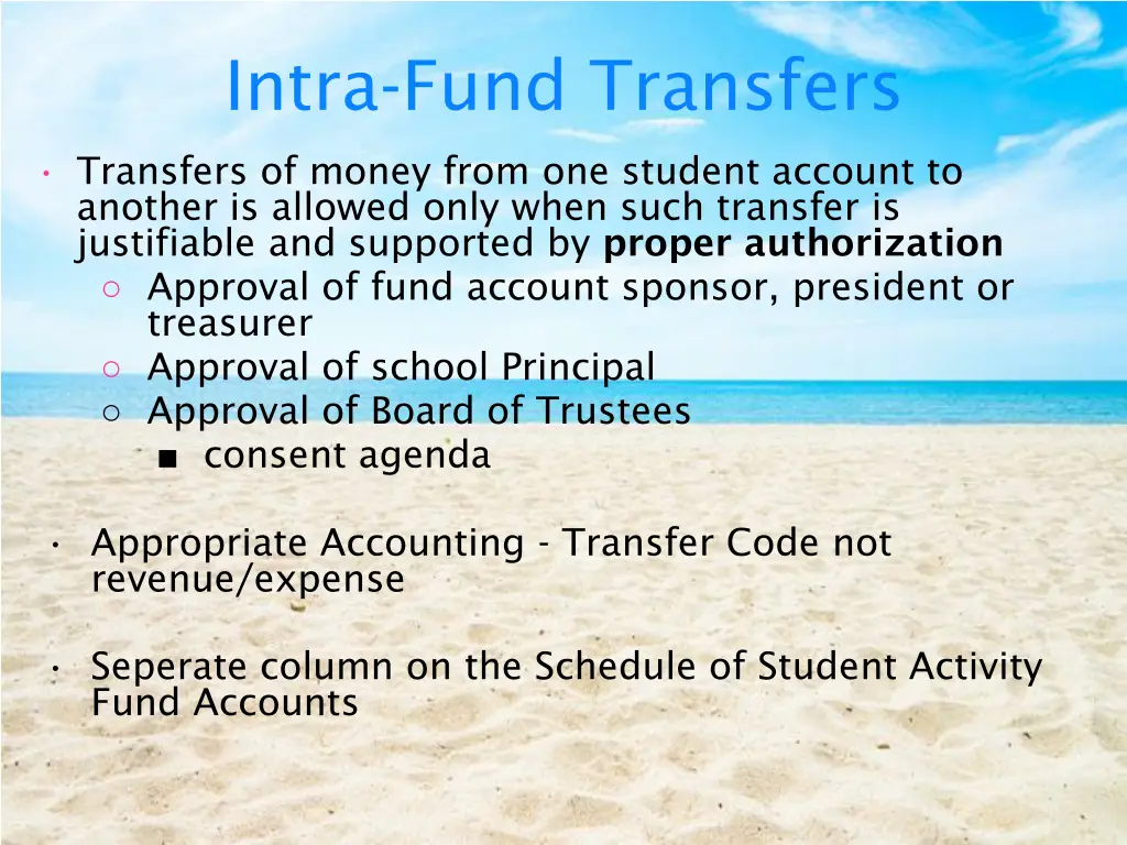 intra fund transfers
