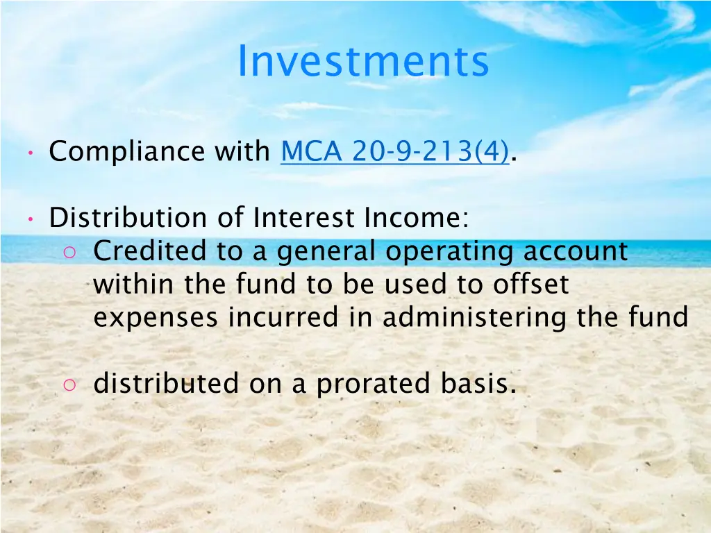 investments