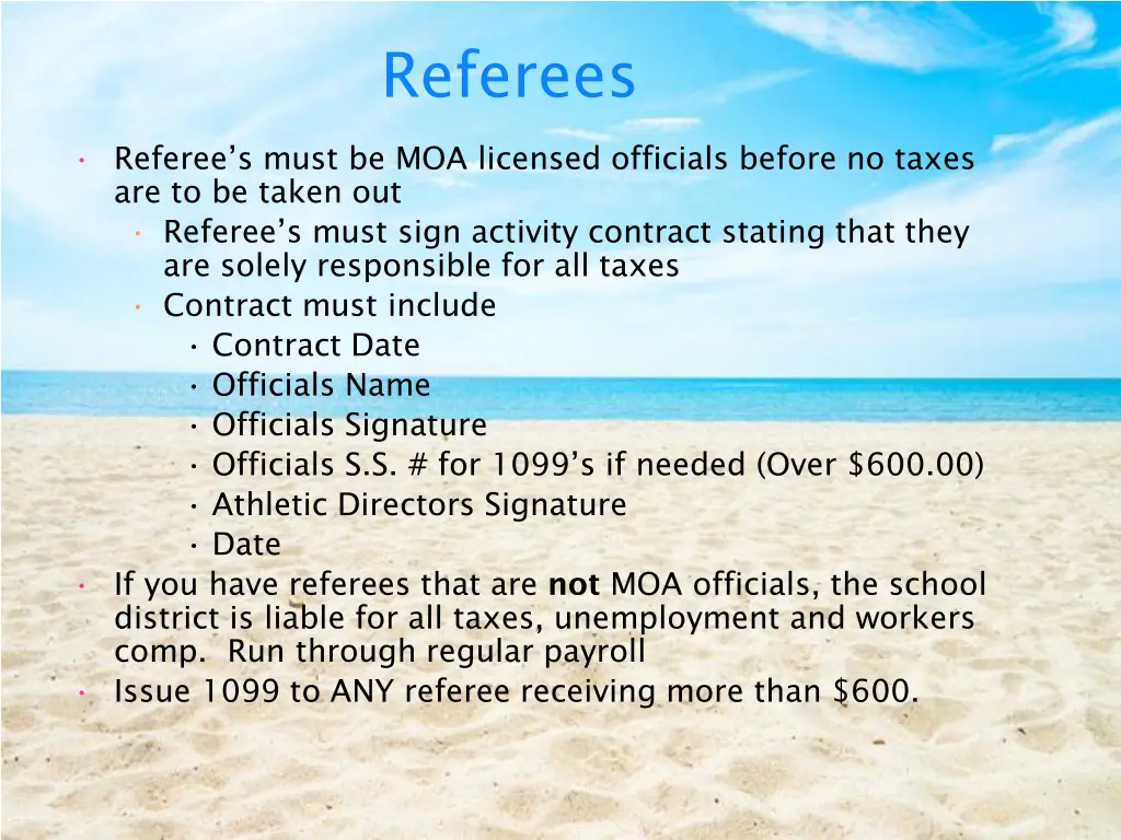 referees