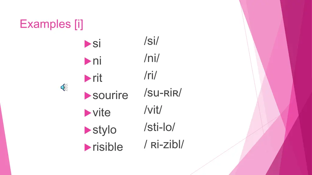 examples i