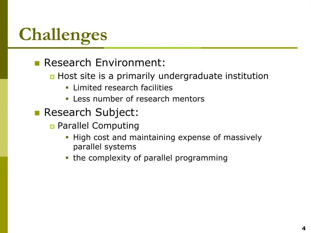 challenges