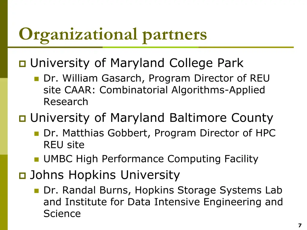 organizational partners 1