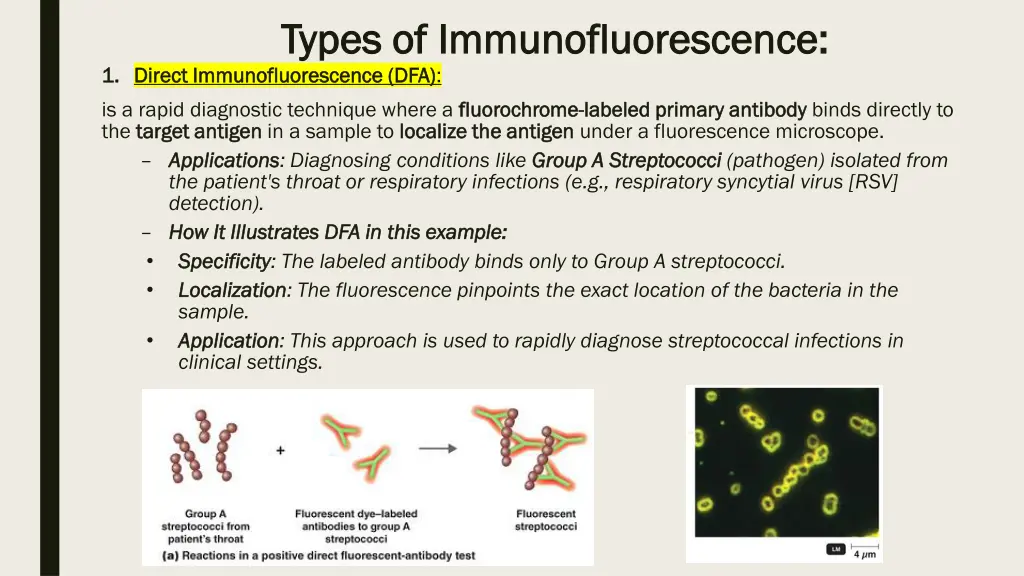 types of immunofluorescence types