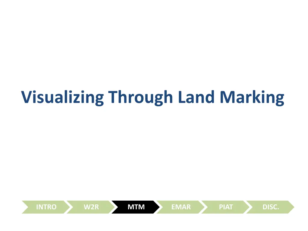 visualizing through land marking