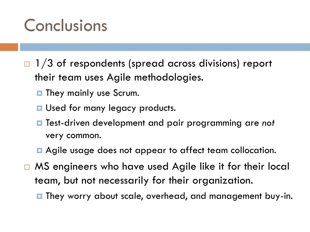 conclusions