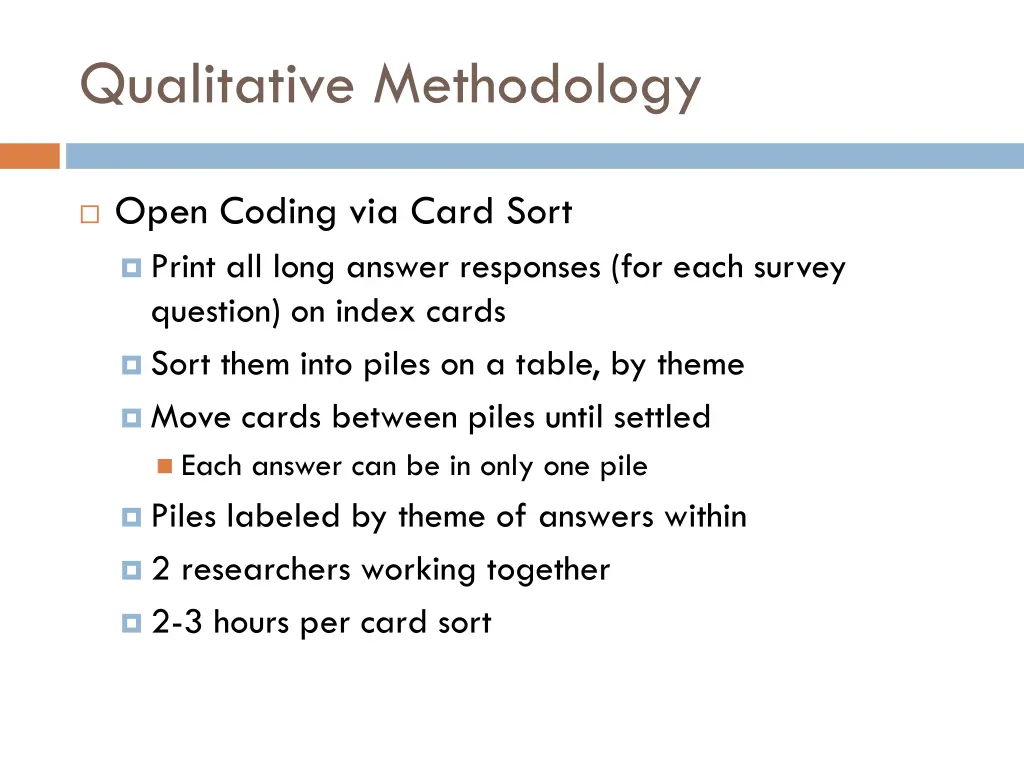 qualitative methodology