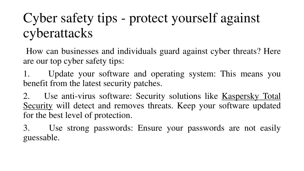 cyber safety tips protect yourself against