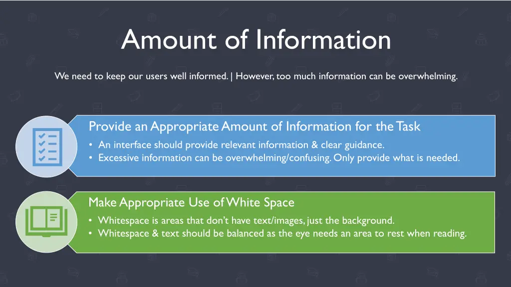 amount of information