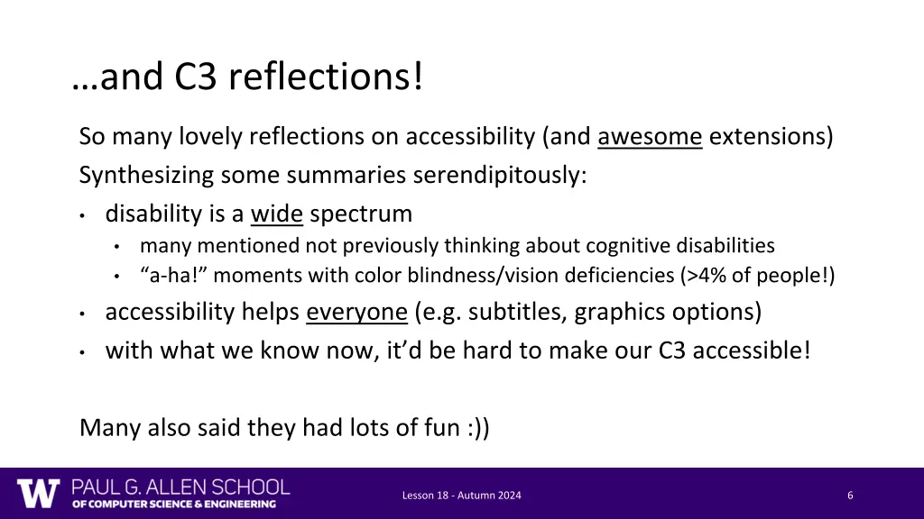 and c3 reflections