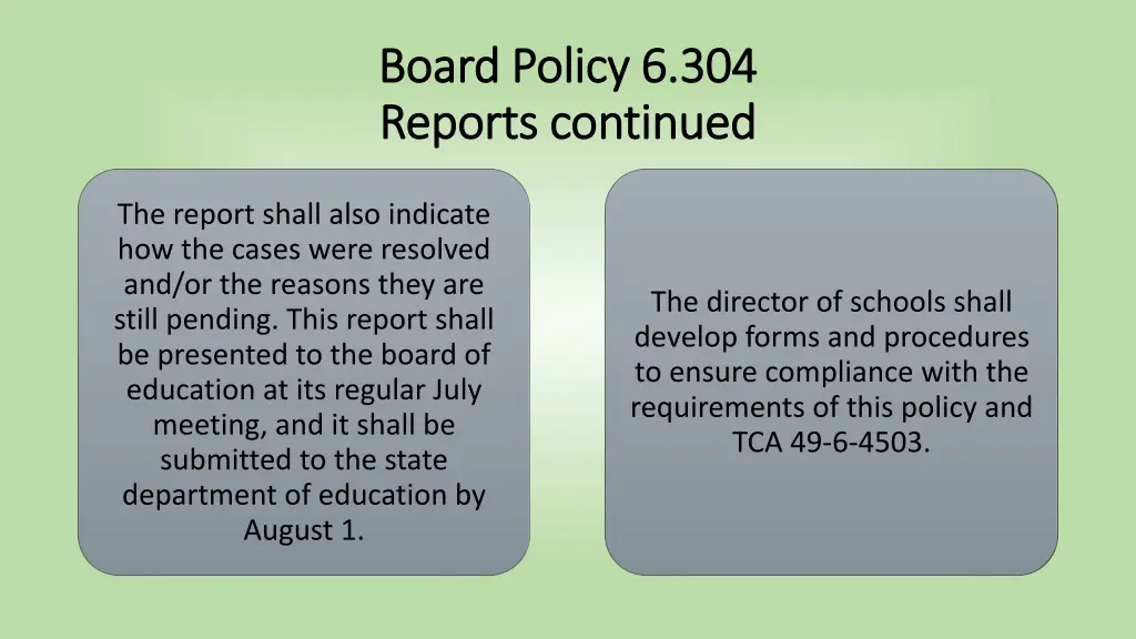 board policy 6 304 board policy 6 304 reports 1