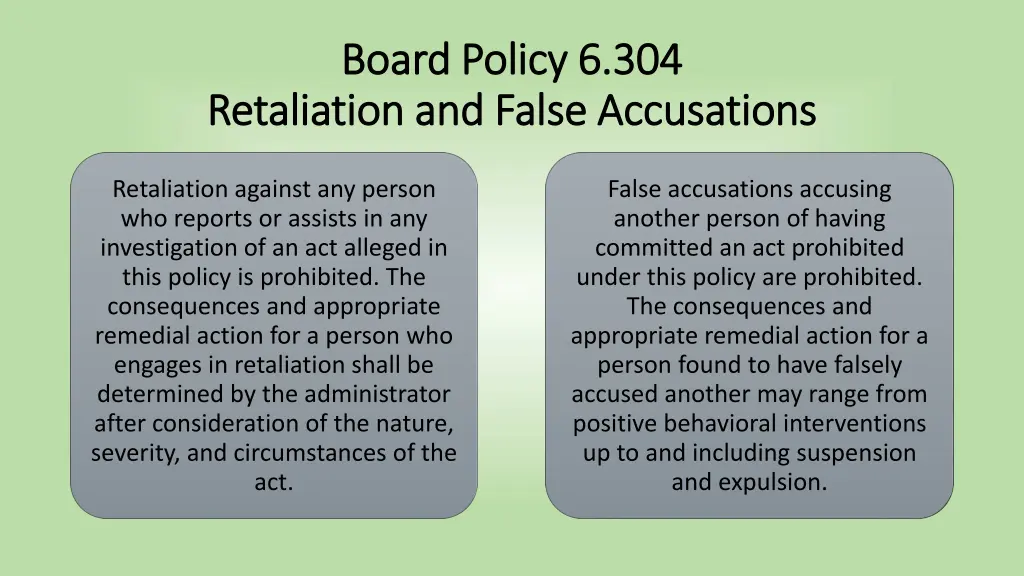 board policy 6 304 board policy 6 304 retaliation