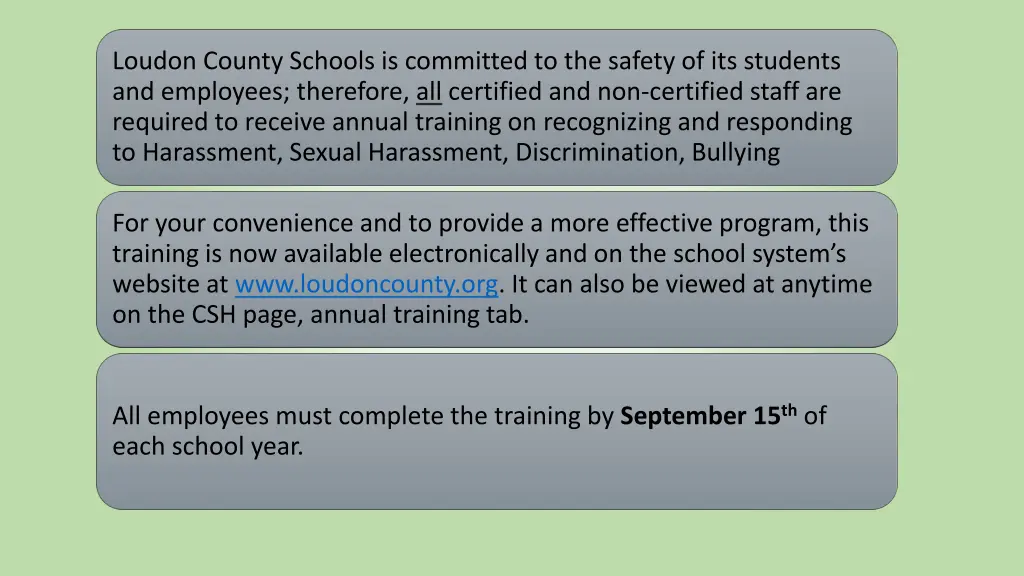 loudon county schools is committed to the safety